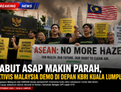 Kabut Asap Makin Parah, Aktivis Malaysia Demo di Depan KBRI Kuala Lumpur